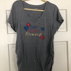 “Baby you’re a firework” maternity shirt